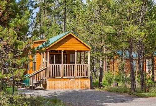 Bend-Sunriver Camping Resort Studio Cabin 6 Extérieur photo