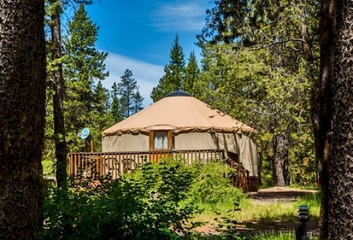 Bend-Sunriver Camping Resort Studio Cabin 6 Extérieur photo